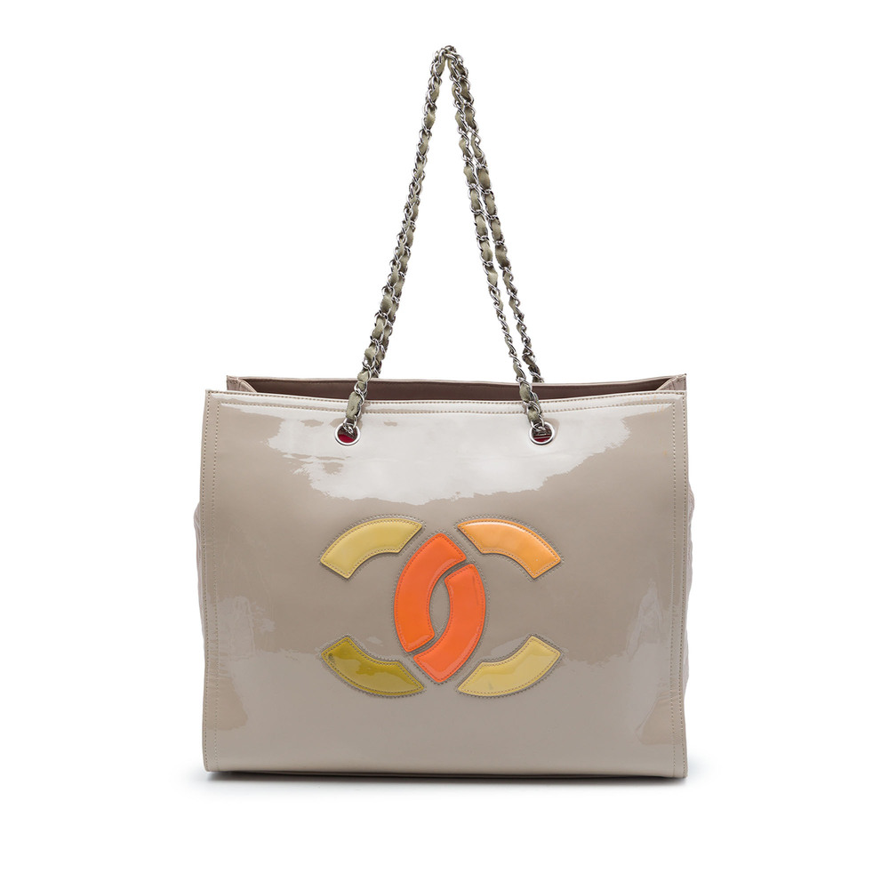 Pre-Loved Chanel CC Patent Lipstick Ligne Tote